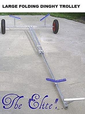 dinghy launch trolley large