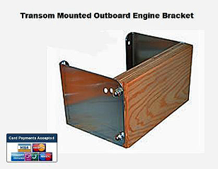 transom mounted outboard engine bracket