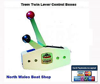twin lever outboard engine control box trem