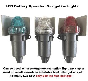 boat navigation lights battery inflatable