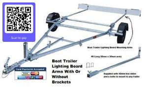 boat trailer lighting board arms