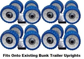 boat trailer roller bunks