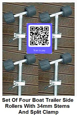 boat trailer side rollers with wobble rollers