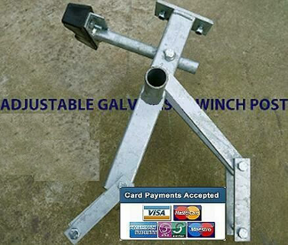 boat trailer winch post adjustable